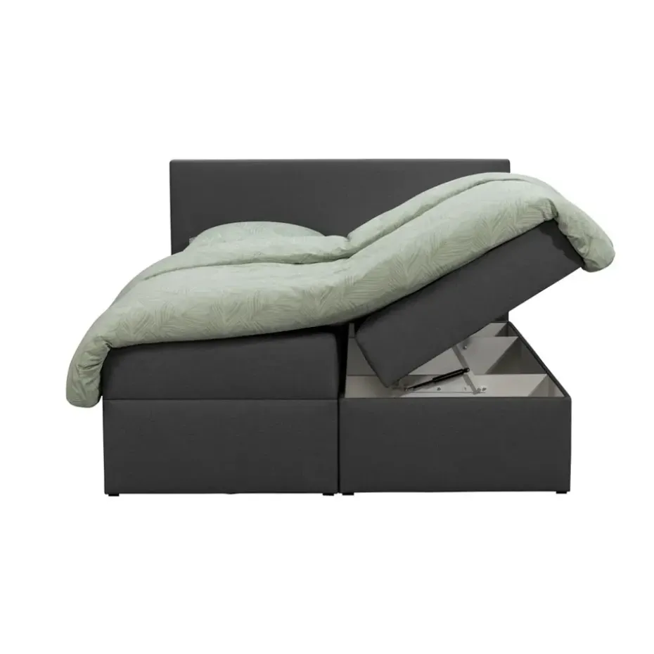 Boxcombinatie met opbergruimte Orebro 6-delig - antraciet - 140x200 cm