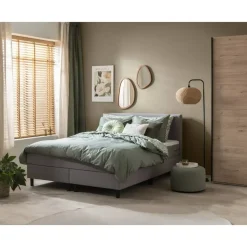 Boxcombinatie Varberg 5-delig - grijs - 160x200 cm