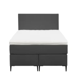 Boxspring Liv egaal - antraciet - 120x200 cm - slanke poot