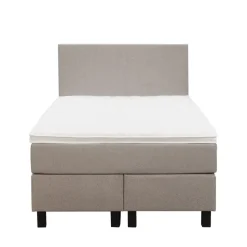 Boxspring Liv egaal - beige - 120x200 cm - vierkante poot