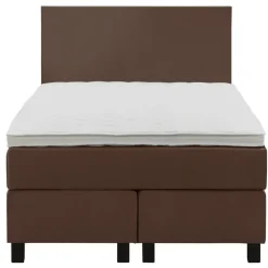 Boxspring Liv egaal - bruin - 120x200 cm - vierkante poot