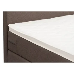 Boxspring Liv egaal - donkerbruin - 140x200 cm - vierkante poot