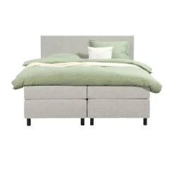 Boxspring Liv egaal - ecru - 160x200 cm - ronde poot