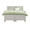 Boxspring Liv egaal - ecru - 140x200 cm - ronde poot