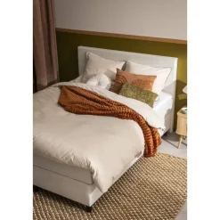 Boxspring Liv egaal - ecru - 140x200 cm - ronde poot