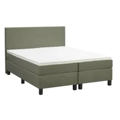 Boxspring Liv egaal - groen - 180x200 cm - vierkante poot