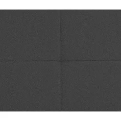 Boxspring Liv geblokt - antraciet - 90x200 cm - ronde poot