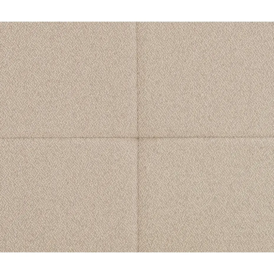 Boxspring Liv geblokt - beige - 120x200 cm - vierkante poot