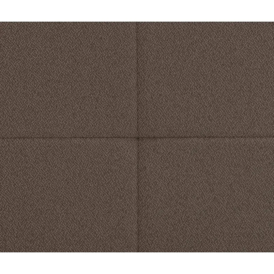 Boxspring Liv geblokt - donkerbruin - 90x200 cm - slanke poot