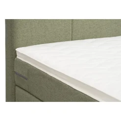 Boxspring Liv geblokt - groen - 120x200 cm - slanke poot