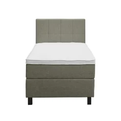 Boxspring Liv geblokt - groen - 90x200 cm - vierkante poot