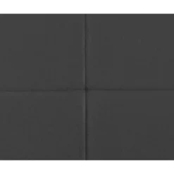 Boxspring Liv geblokt - grijs - 90x200 cm - slanke poot