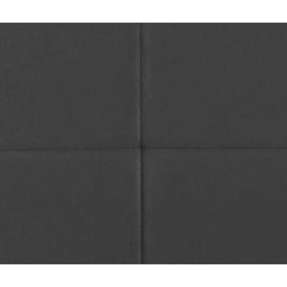 Boxspring Liv geblokt - grijs - 90x200 cm - vierkante poot