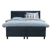 Boxspring Liv geruit - blauw - 180x200 cm - ronde poot