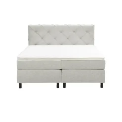 Boxspring Liv geruit - ecru - 180x200 cm - ronde poot