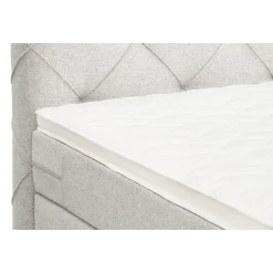 Boxspring Liv geruit - ecru - 180x200 cm - ronde poot