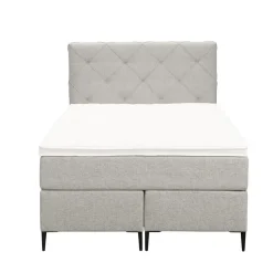 Boxspring Liv geruit - ecru - 120x200 cm - slanke poot