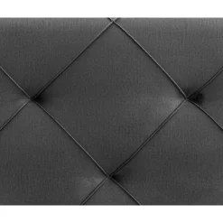 Boxspring Liv geruit - grijs - 160x200 cm - vierkante poot