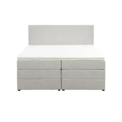 Boxspring met opbergruimte Liv egaal - ecru - 160x200 cm