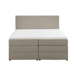 Boxspring met opbergruimte Liv egaal - beige - 180x200 cm