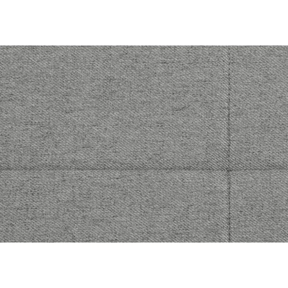 Boxspring met opbergruimte en voetbord Liv geblokt - lichtgrijs - 180x200cm