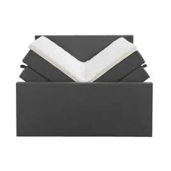 Boxspring met opbergruimte en voetbord Liv egaal - antraciet - 140x200cm