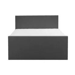 Boxspring met opbergruimte en voetbord Liv egaal - antraciet - 140x200cm