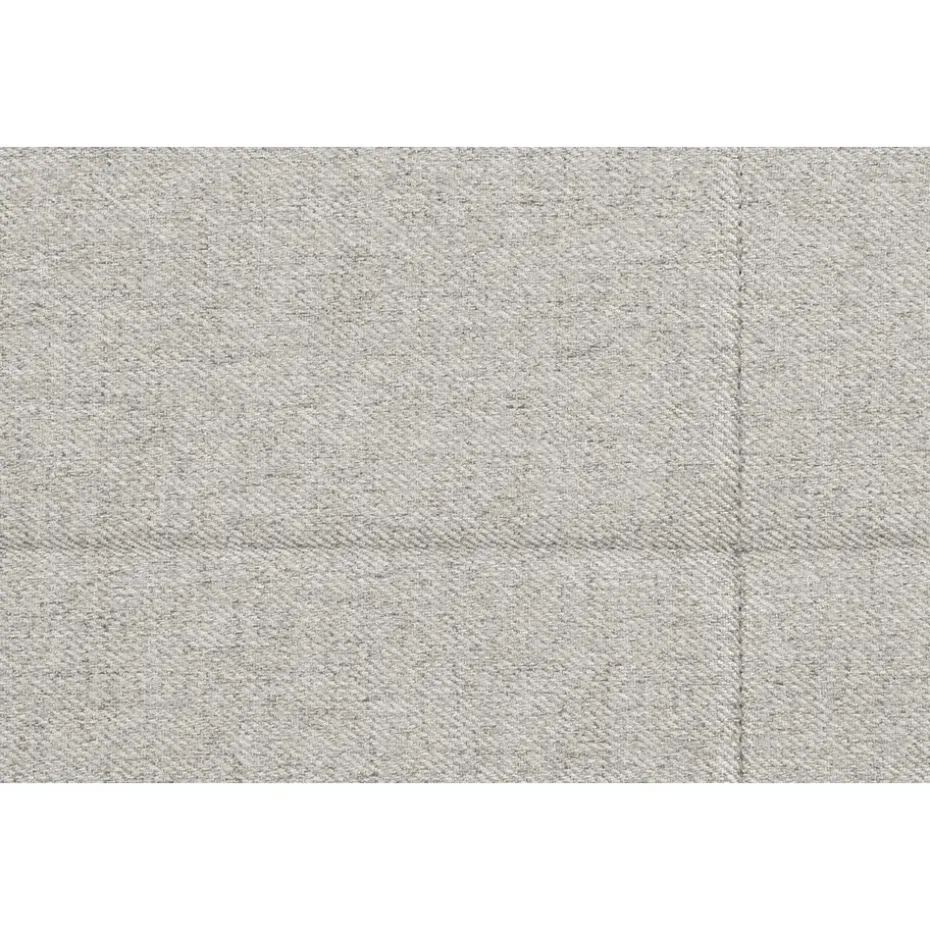 Boxspring met voetbord Liv geblokt - ecru - 140x200 cm - vierkante poot