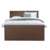 Boxspring met voetbord Liv egaal - bruin - 160x200 cm - slanke poot