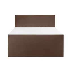 Boxspring met voetbord Liv egaal - bruin - 160x200 cm - slanke poot
