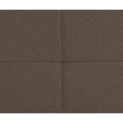 Boxspring met voetbord Liv geblokt - donkerbruin - 180x200 cm - ronde poot