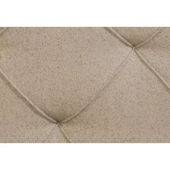 Boxspring met voetbord Liv geruit - beige - 180x200 cm - vierkante poot