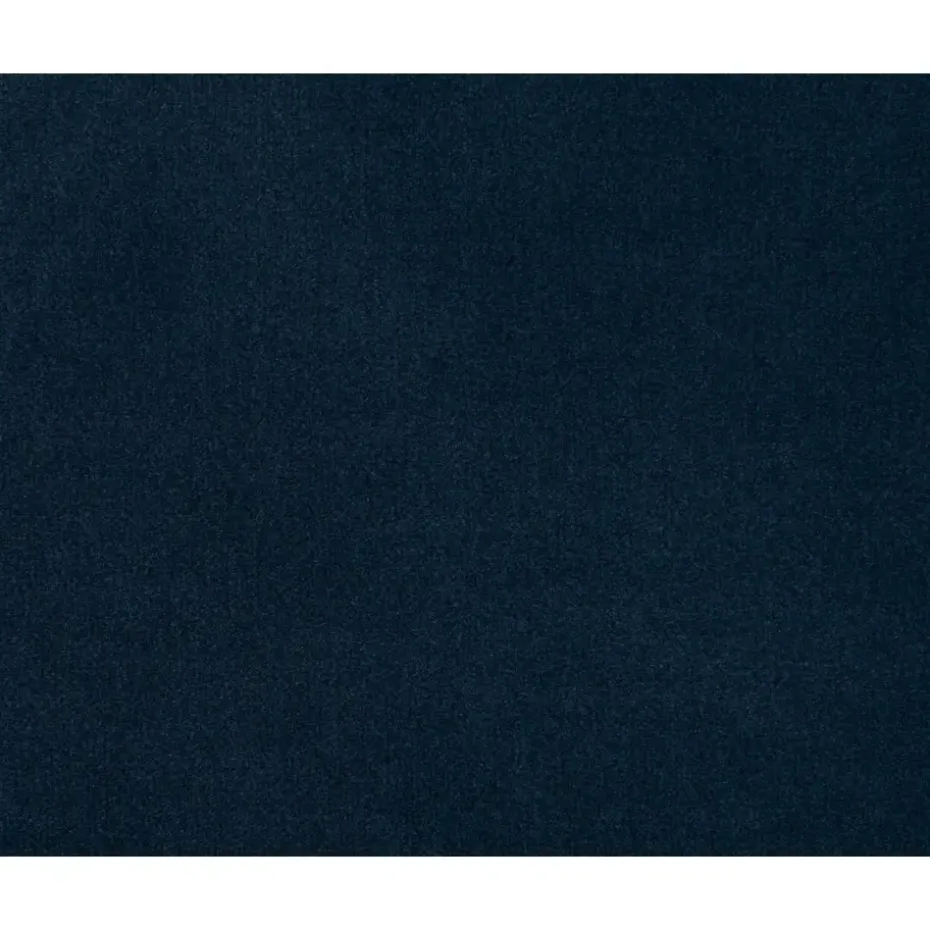 Boxspring met voetbord Liv egaal - blauw - 180x200 cm - ronde poot