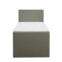 Boxspring met voetbord Liv egaal - groen - 90x200 cm - vierkante poot