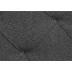 Boxspring met voetbord Liv geruit - antraciet - 160x200 cm - vierkante poot