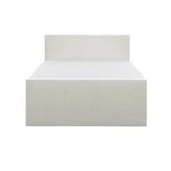 Boxspring met voetbord Liv egaal - ecru - 160x200 cm - slanke poot