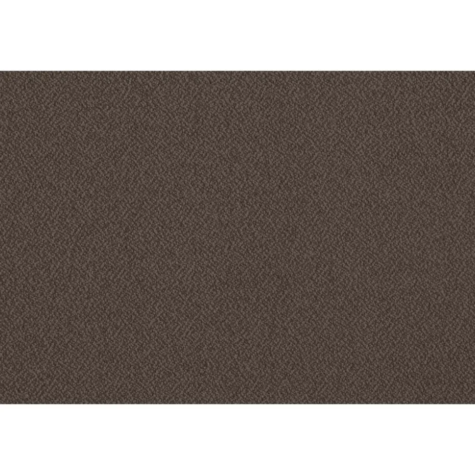 Boxspring met voetbord Liv egaal - donkerbruin - 160x200 cm - ronde poot