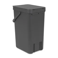 Brabantia Sort & Go Afvalemmer - 16L - Grijs