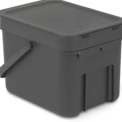 Brabantia Sort & Go Afvalemmer - 6L - Grijs