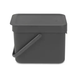 Brabantia Sort & Go Afvalemmer - 6L - Grijs