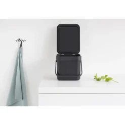 Brabantia Sort & Go Afvalemmer - 6L - Grijs