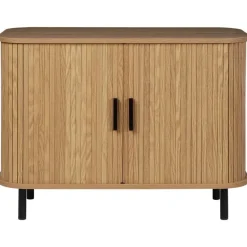 BRADLEY - Commode - Lichthout/Zwart - MDF