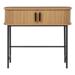 BRADLEY - Sidetable - Lichthout/Zwart - MDF