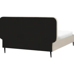 BRIN - Tweepersoonsbed - Taupe - 140 x 200 cm - Fluweel