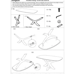Brix - Eetkamertafel Montreaux - Zwart - Mangohout - 220 cm