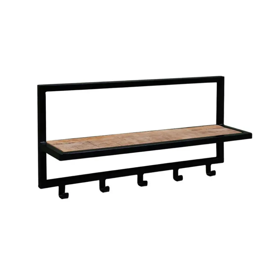 Brix - Kapstok Brix Bono - Mangohout en Gecoat Staal - 15x70x30