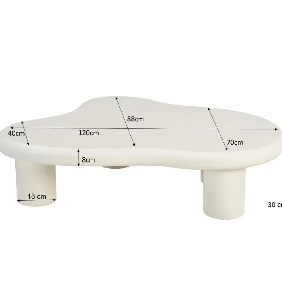 Brix - Salontafel - Brix Feline Sandy - Beige