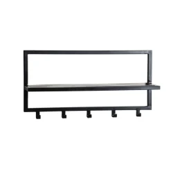 Brix Kapstok Bono zwart 70x15x30