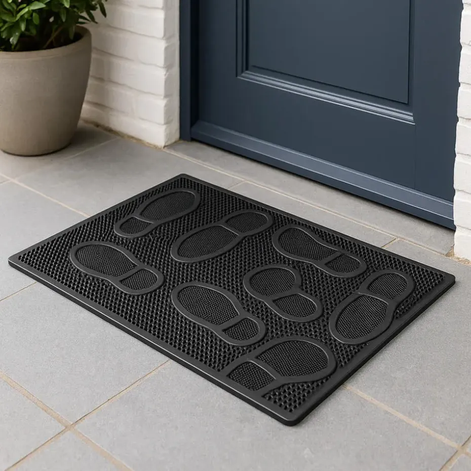 Brumag Deurmat - antislip met noppen - zart - 60 x 40 cm