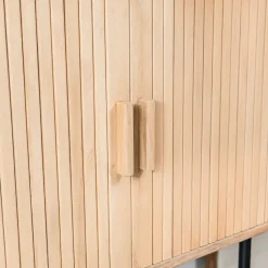 Buffet 2 deuren van hout en metaal